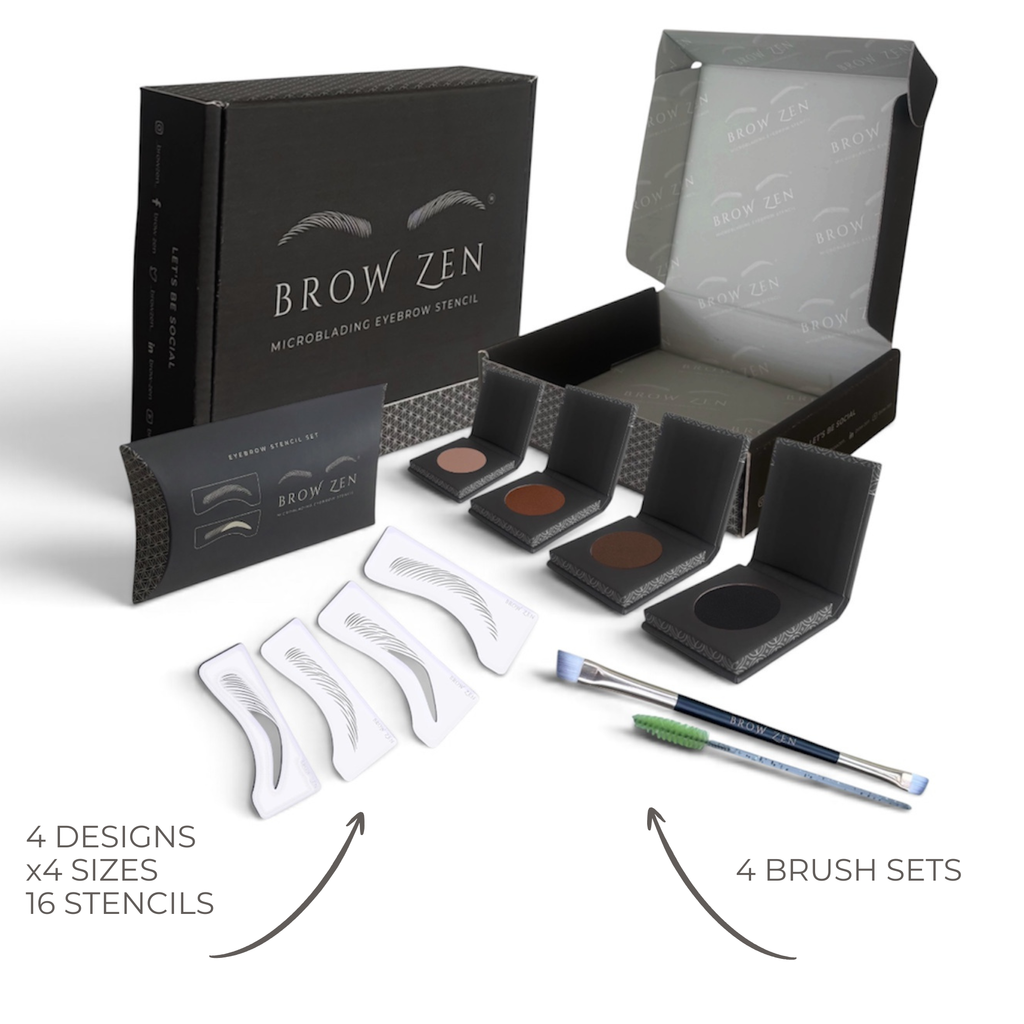 Pro Deluxe Luxury Eyebrow Stencil Kit