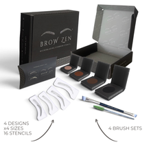 Load image into Gallery viewer, Pro Deluxe Luxury Eyebrow Stencil Kit
