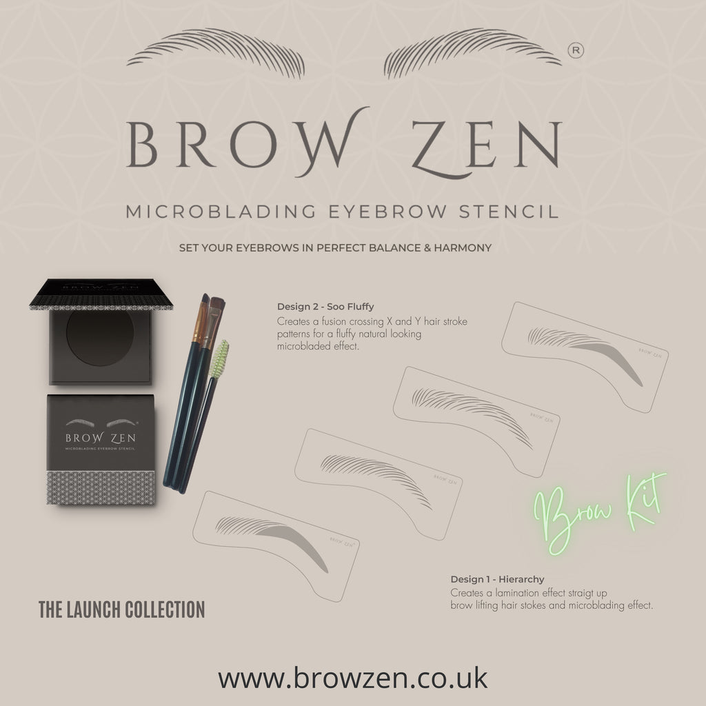 Microblading Eyebrow Stencils - The Launch Collection