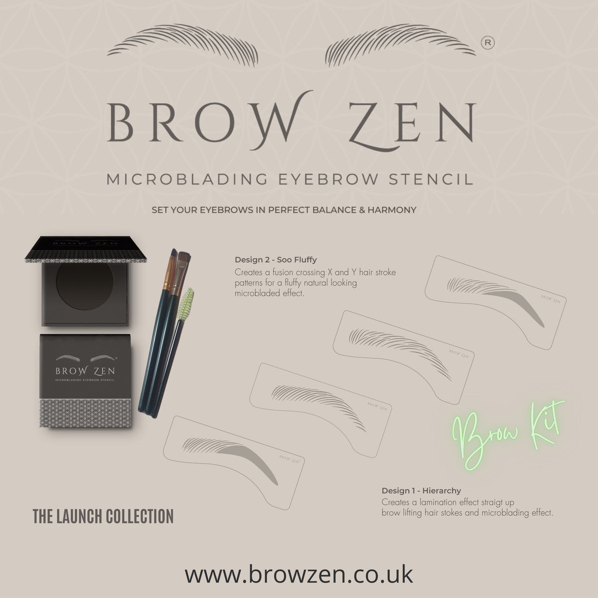 Microblading Eyebrow Stencils - The Launch Collection