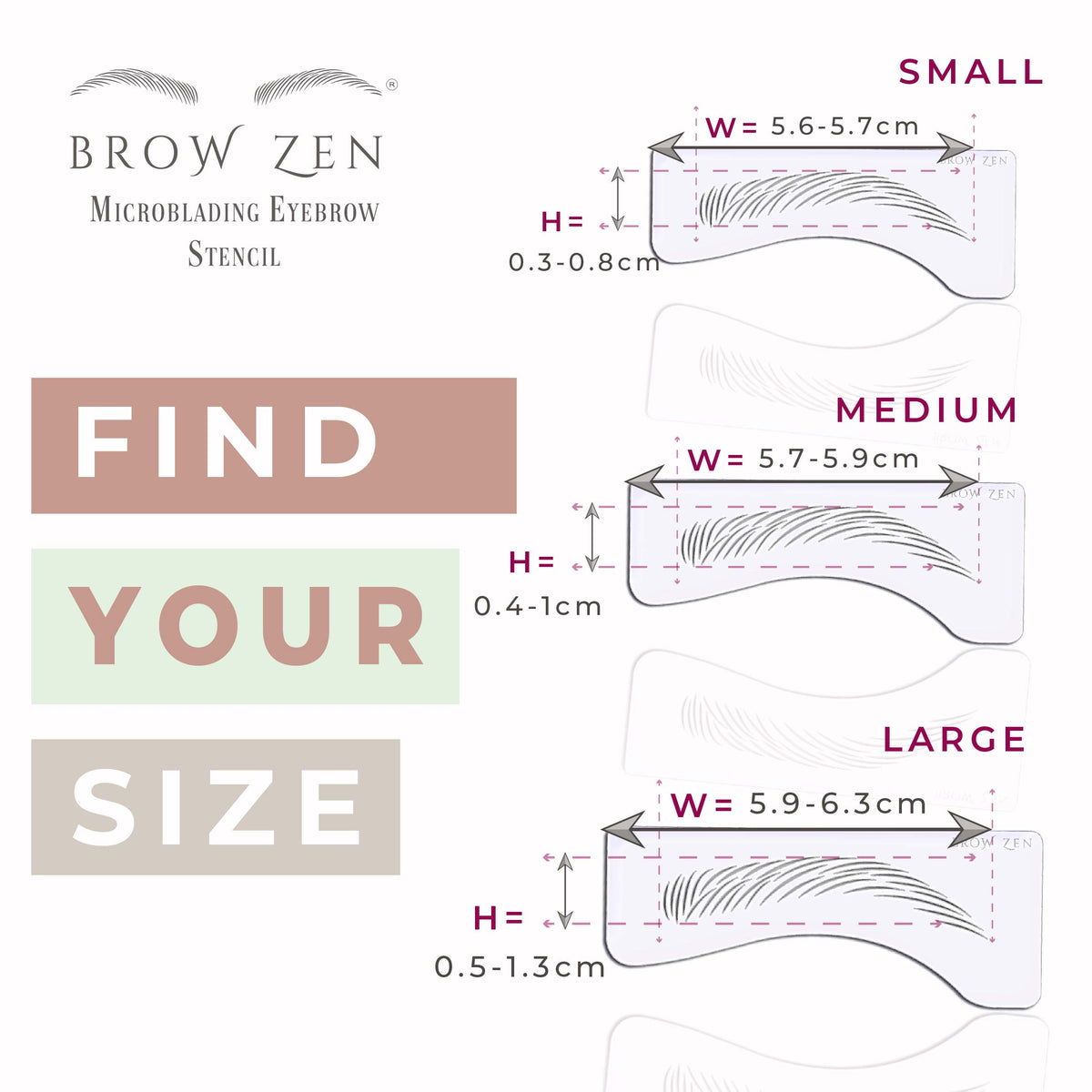 Microblading Eyebrow Stencils - The Launch Collection